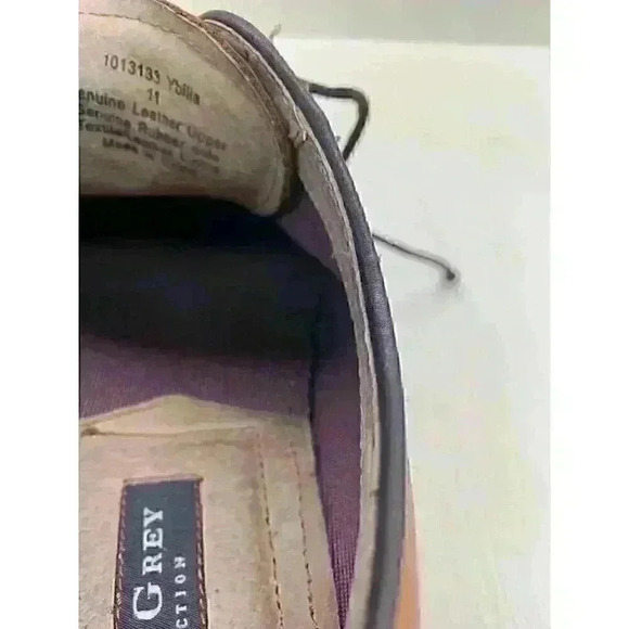 Aston Grey Ybilia Men’s Saddle Brown Leather Oxfords Lace Up Shoes Size US 11 - Picture 9 of 10